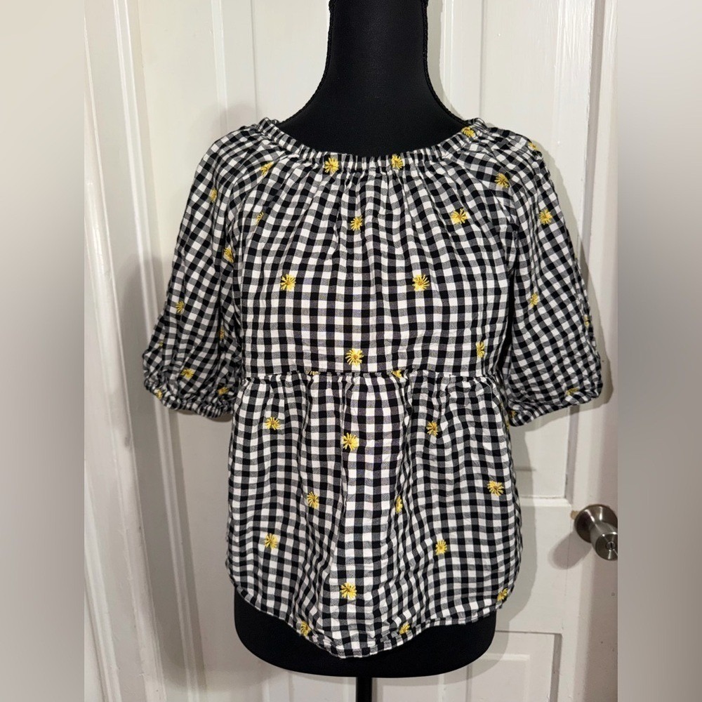 Women's size small shirt blouse Blouse Floral Details, shirt, top summer